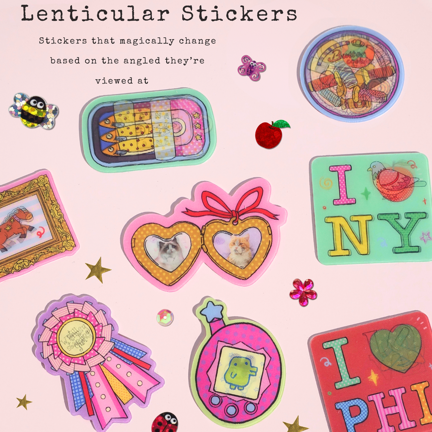 Plate Lenticular Sticker