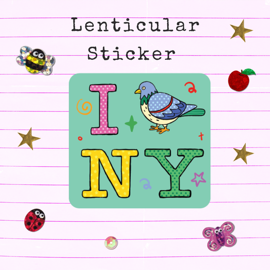 NY Lenticular Sticker