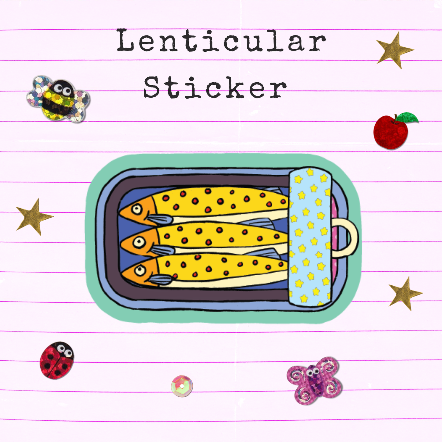 Sardine Lenticular Sticker