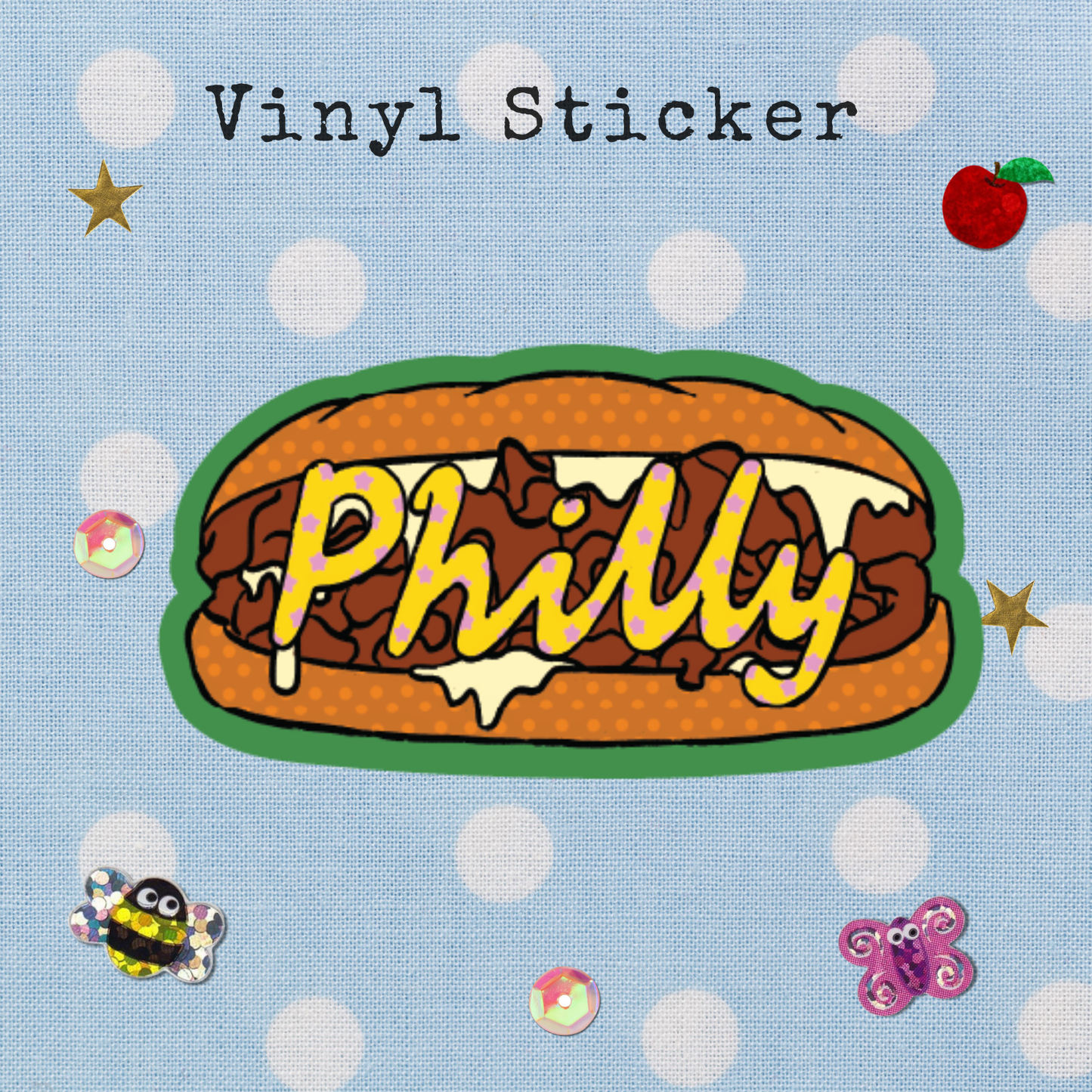 PHL Hotdog Vinyl Sticker