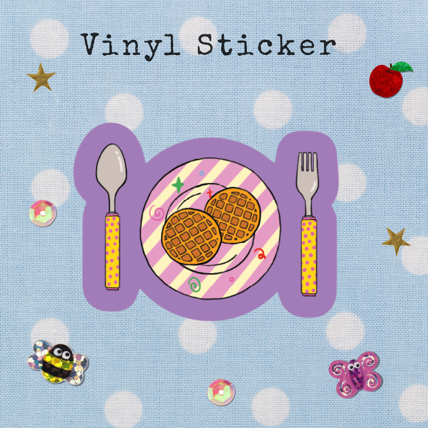 Plate Vinyl Sticker