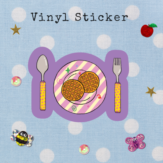 Plate Vinyl Sticker
