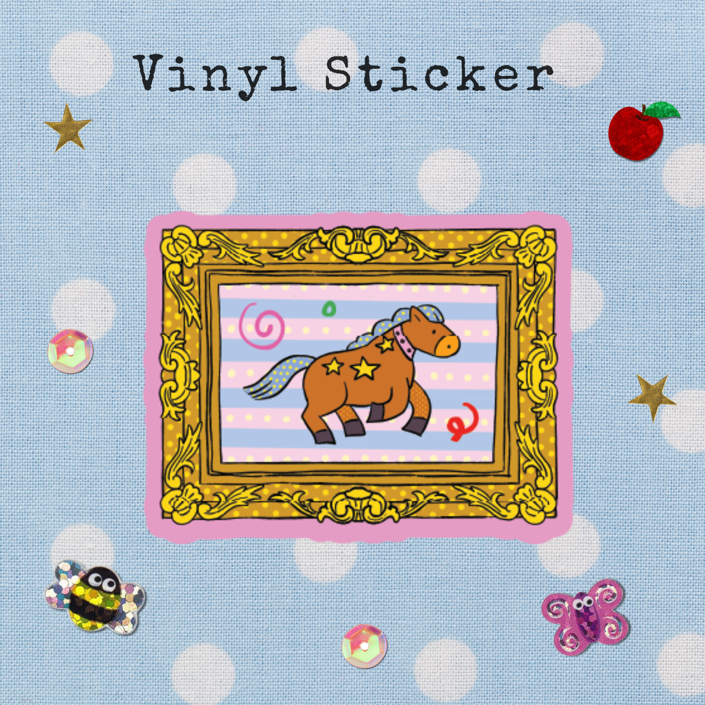 Horse Vinyl Sticker