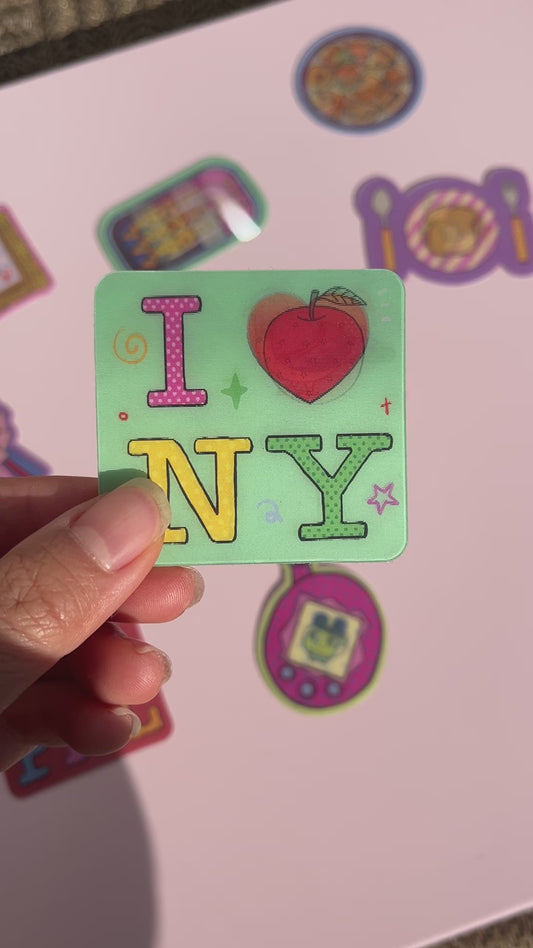 NY Lenticular Sticker