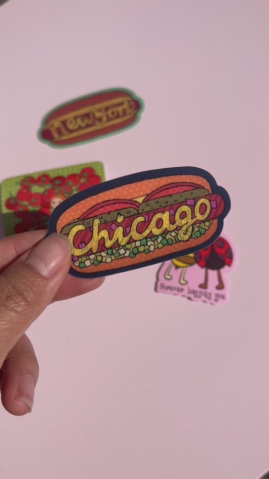 CHI Hotdog Lenticular Sticker